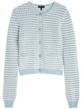 Rag & Bone Striped Marlee Cardigan Light Blue ( S )